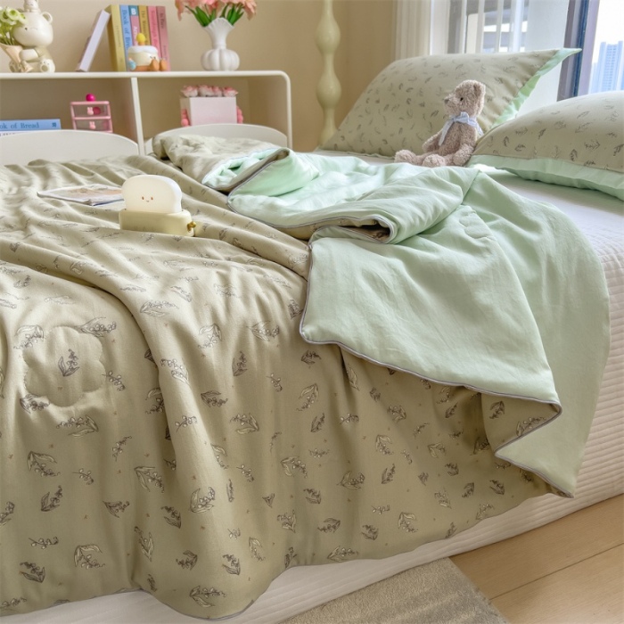 91家纺网 家纺一手货源 找家纺 （总）五月家纺 2025新款四层纱多功能夏被 被子被芯