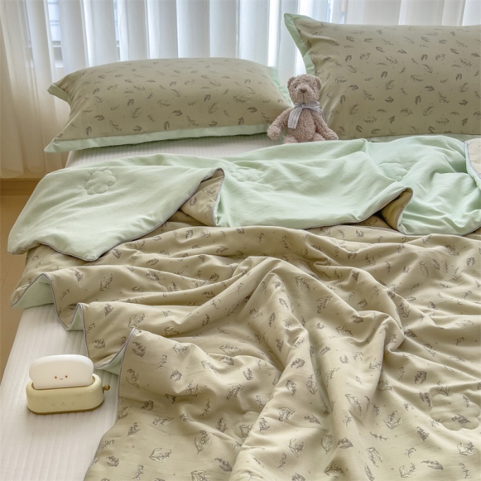 91家纺网 家纺一手货源 找家纺 （总）五月家纺 2025新款四层纱多功能夏被 被子被芯