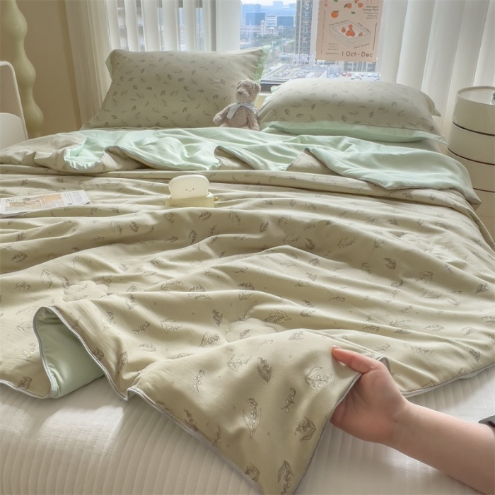 91家纺网 家纺一手货源 找家纺 （总）五月家纺 2025新款四层纱多功能夏被 被子被芯