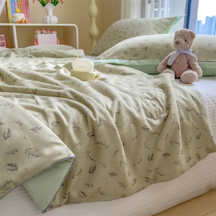 91家纺网 家纺一手货源 找家纺 （总）五月家纺 2025新款四层纱多功能夏被 被子被芯