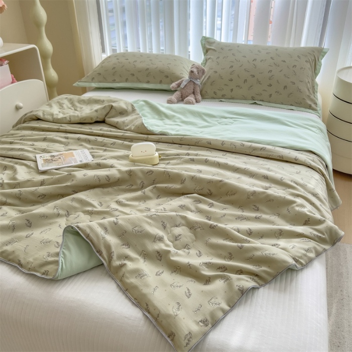 91家纺网 家纺一手货源 找家纺 （总）五月家纺 2025新款四层纱多功能夏被 被子被芯