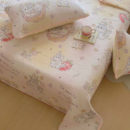 91家纺网 家纺一手货源 找家纺 （总）昊川家纺  2025新款全棉床盖单被套床盖四件套