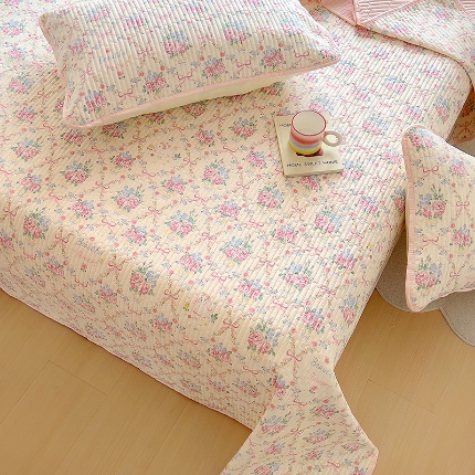 91家纺网 家纺一手货源 找家纺 （总）昊川家纺  2025新款全棉床盖单被套床盖四件套