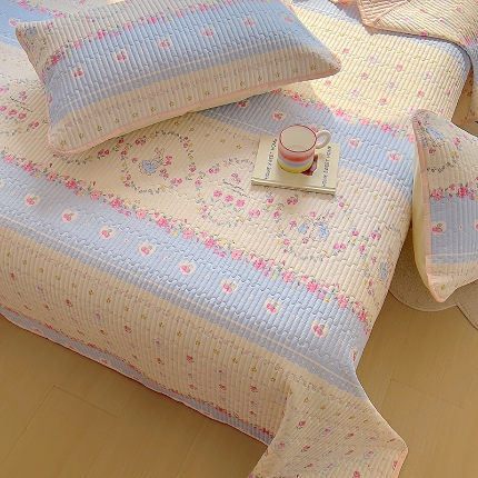 91家纺网 家纺一手货源 找家纺 （总）昊川家纺  2025新款全棉床盖单被套床盖四件套