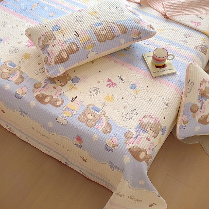 91家纺网 家纺一手货源 找家纺 （总）昊川家纺  2025新款全棉床盖单被套床盖四件套