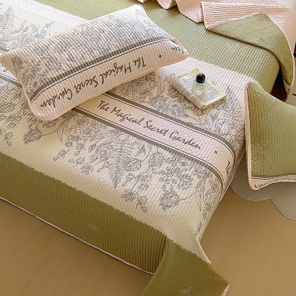 91家纺网 家纺一手货源 找家纺 （总）昊川家纺  2025新款全棉床盖单被套床盖四件套