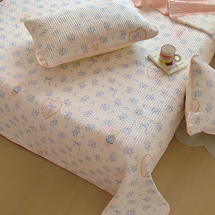 91家纺网 家纺一手货源 找家纺 （总）昊川家纺  2025新款全棉床盖单被套床盖四件套