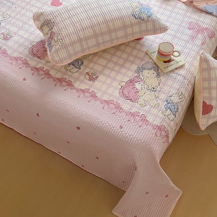 91家纺网 家纺一手货源 找家纺 （总）昊川家纺  2025新款全棉床盖单被套床盖四件套