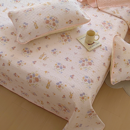 91家纺网 家纺一手货源 找家纺 （总）昊川家纺  2025新款全棉床盖单被套床盖四件套