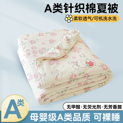 91家纺网 家纺一手货源 找家纺 （总）奥裕 2025新款牛奶丝针织棉夏被夏凉被空调被芯