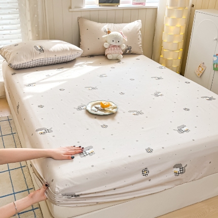 91家纺网 家纺一手货源 找家纺 （总）2025新款裸睡级全棉印花单品床笠 床单系列