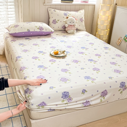 91家纺网 家纺一手货源 找家纺 （总）2025新款裸睡级全棉印花单品床笠 床单系列