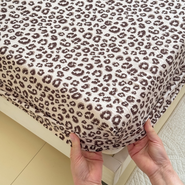 91家纺网 家纺一手货源 找家纺 （总）2025新款针织棉双层纱印花单床笠 床笠三件套