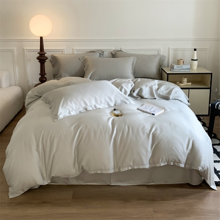 91家纺网 家纺一手货源 找家纺 （总）顾家家居  2025新款纯色兰精天丝四件套