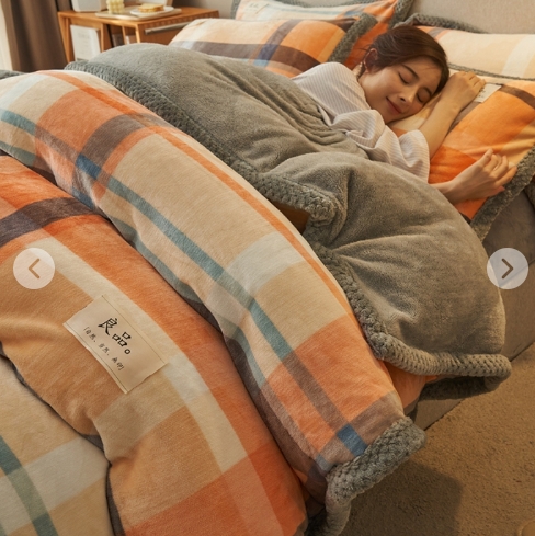 91家纺网 家纺一手货源 找家纺 2 桔红色珊瑚毛毯