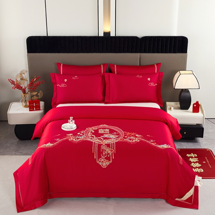 91家纺网 家纺一手货源 找家纺 缦纯家纺 2025新款婚庆款蚕丝被 100柞蚕丝被 保真可检测 手工蚕丝被 婚庆被 良辰喜事