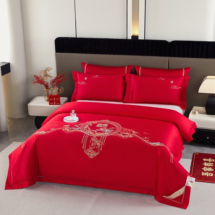 91家纺网 家纺一手货源 找家纺 缦纯家纺 2025新款婚庆款蚕丝被 100柞蚕丝被 保真可检测 手工蚕丝被 婚庆被 良辰喜事