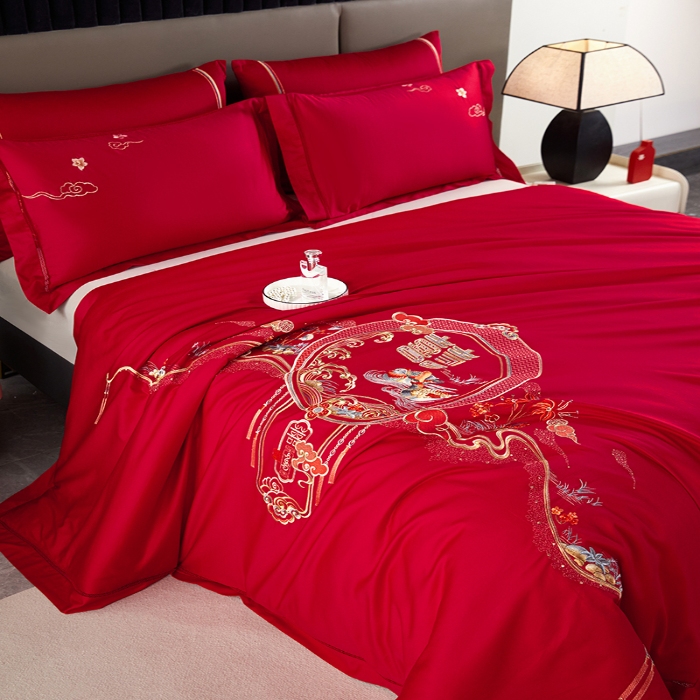 91家纺网 家纺一手货源 找家纺 缦纯家纺 2025新款婚庆款蚕丝被 100柞蚕丝被 保真可检测 手工蚕丝被 婚庆被 良辰喜事