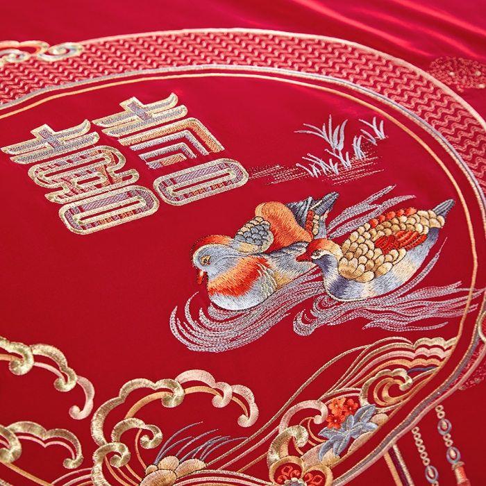 91家纺网 家纺一手货源 找家纺 缦纯家纺 2025新款婚庆款蚕丝被 100柞蚕丝被 保真可检测 手工蚕丝被 婚庆被 良辰喜事