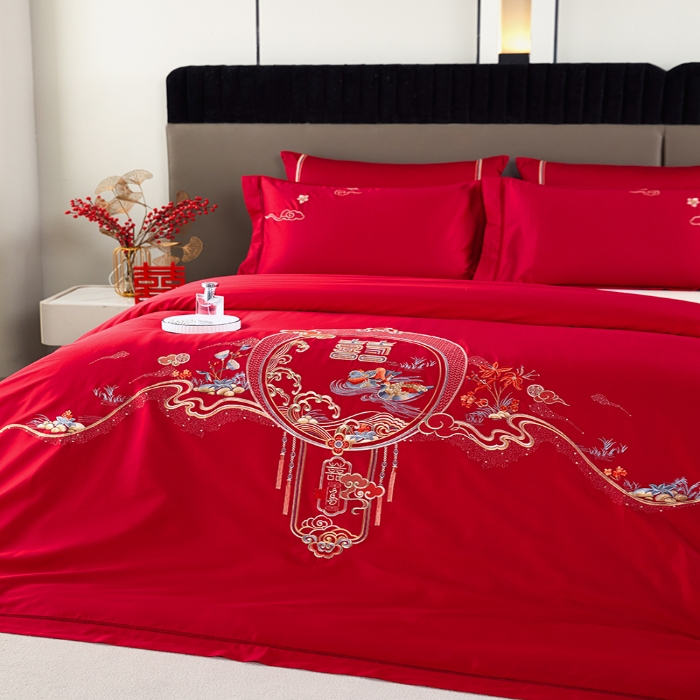 91家纺网 家纺一手货源 找家纺 缦纯家纺 2025新款婚庆款蚕丝被 100柞蚕丝被 保真可检测 手工蚕丝被 婚庆被 良辰喜事