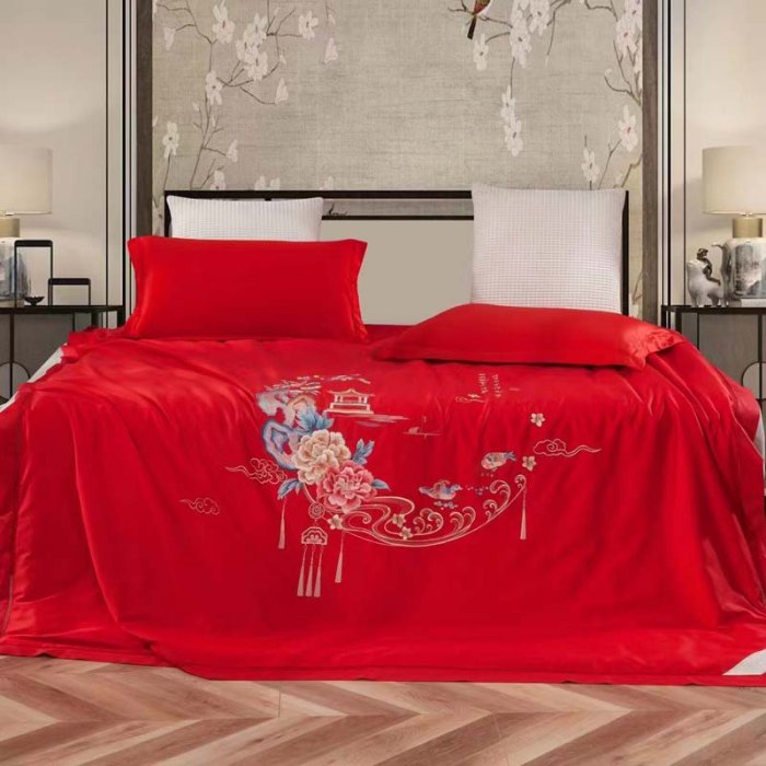 91家纺网 家纺一手货源 找家纺 缦纯家纺 2025新款婚庆款蚕丝被 100柞蚕丝被 保真可检测 手工蚕丝被 婚庆被 锦绣