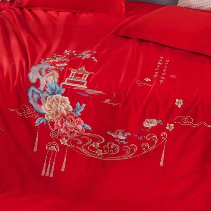 91家纺网 家纺一手货源 找家纺 缦纯家纺 2025新款婚庆款蚕丝被 100柞蚕丝被 保真可检测 手工蚕丝被 婚庆被 锦绣