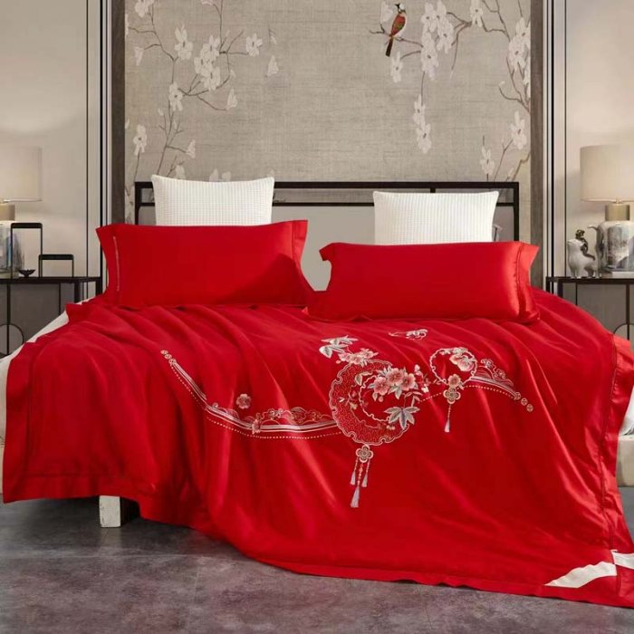 91家纺网 家纺一手货源 找家纺 缦纯家纺 2025新款婚庆款蚕丝被 100柞蚕丝被 保真可检测 手工蚕丝被 婚庆被 喜结连理