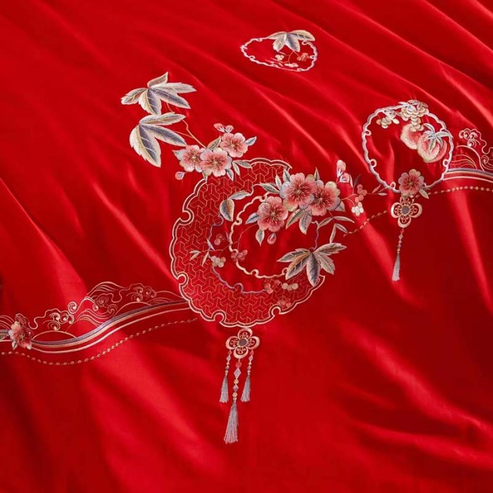 91家纺网 家纺一手货源 找家纺 缦纯家纺 2025新款婚庆款蚕丝被 100柞蚕丝被 保真可检测 手工蚕丝被 婚庆被 喜结连理