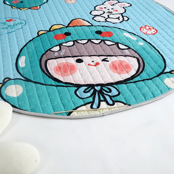 91家纺网 家纺一手货源 找家纺 沁童 收纳垫直径1.5m 恐龙女孩