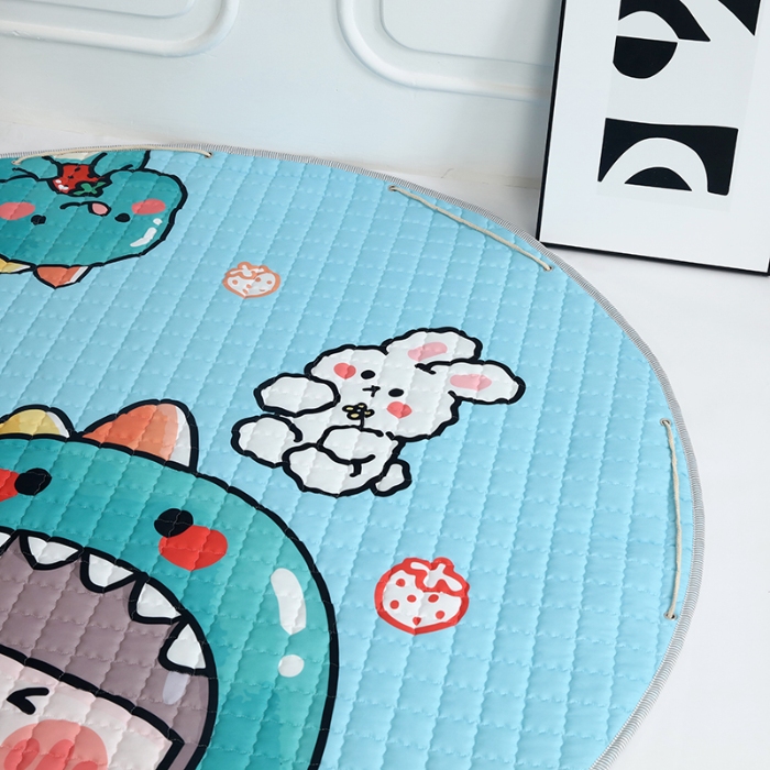 91家纺网 家纺一手货源 找家纺 沁童 收纳垫直径1.5m 恐龙女孩