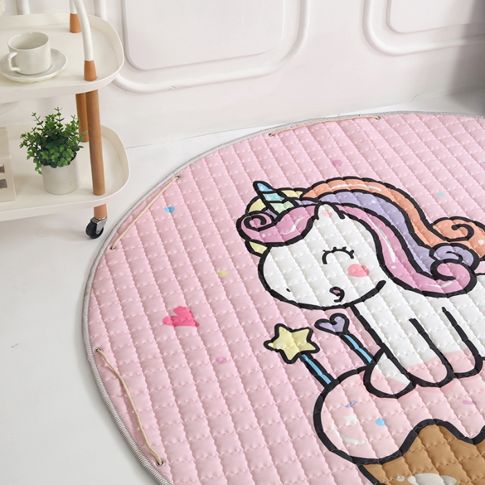 91家纺网 家纺一手货源 找家纺 沁童 收纳垫直径1.5m 小马蛋糕