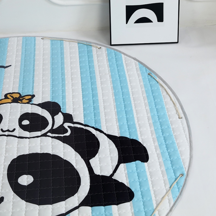 91家纺网 家纺一手货源 找家纺 沁童 收纳垫直径1.5m 熊猫宝宝