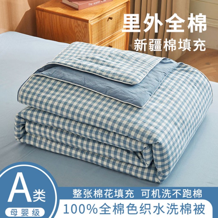 91家纺网 家纺一手货源 找家纺 （总）金喜2025新疆棉棉花被全棉夏被春秋被冬被四季被-无印风棉花被单被系列
