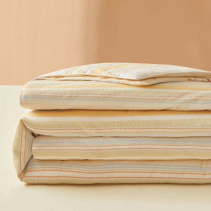 91家纺网 家纺一手货源 找家纺 （总）金喜2025 新款全棉色织水洗棉夏被夏凉被夏天薄被子-羽丝棉单夏被系列