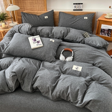 91家纺网 家纺一手货源 找家纺 （总）2025新款全棉色织印花水洗棉四件套床品套件单床单被套