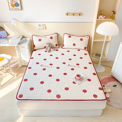 91家纺网 家纺一手货源 找家纺 （总）欧邦 2025新款乳胶凉席三件套可配同款凉感丝夏被四件套