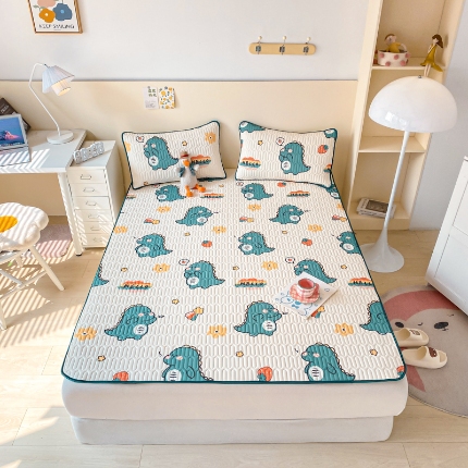 91家纺网 家纺一手货源 找家纺 （总）欧邦 2025新款乳胶凉席三件套可配同款凉感丝夏被四件套