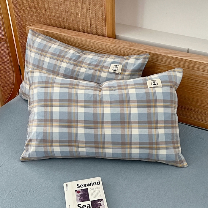 91家纺网 家纺一手货源 找家纺 （总）2025款色织全棉四件套ins简约学生宿舍三件套床品套件