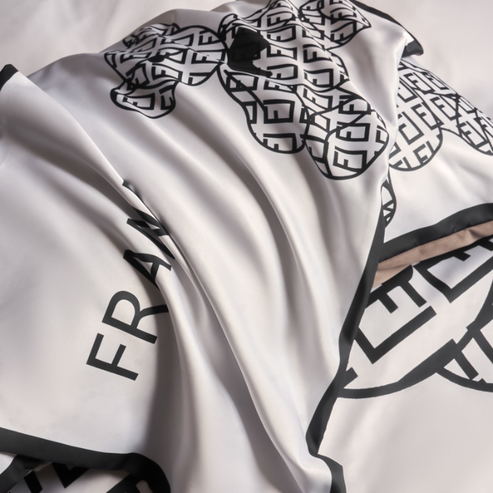 91家纺网 家纺一手货源 找家纺 （总）花沐 2025春夏新款凉感冰丝四件套系列