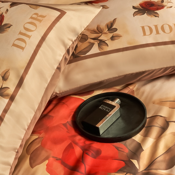 91家纺网 家纺一手货源 找家纺 花沐 2025春夏新款凉感冰丝四件套系列 冰丝奢花