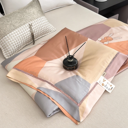 91家纺网 家纺一手货源 找家纺 总 雅高 2025特价清仓40s莫代尔莱赛尔镂空抗菌夏凉被芯空调被被子夏被