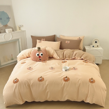 91家纺网 家纺一手货源 找家纺 （总）卡巴伦2025新款高密全棉水洗棉毛巾绣四件套