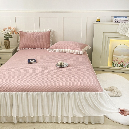 91家纺网 家纺一手货源 找家纺 （总）2025云母3D凉感冰豆豆凉席空调席床群款三件套床笠款凉席（保证不起球）