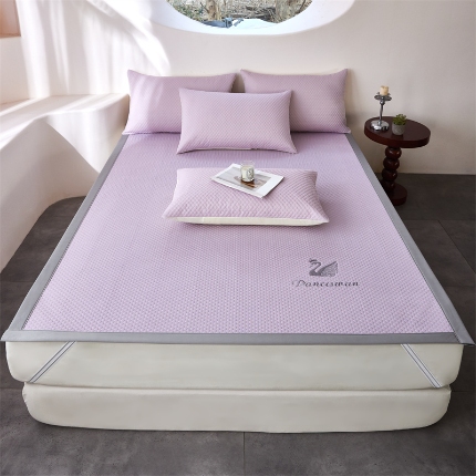 91家纺网 家纺一手货源 找家纺 (总）2025新款3D凉感冰豆豆凉席三件套床席款空调席（保证不起球）