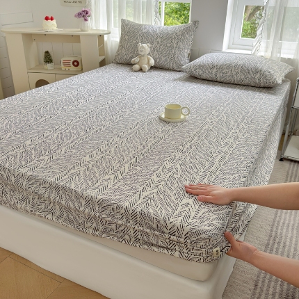 91家纺网 家纺一手货源 找家纺 （总）莱登卡奴 新款A类100%全棉老粗布单品系列-床笠