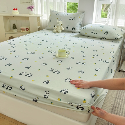 91家纺网 家纺一手货源 找家纺 （总）莱登卡奴 新款A类100%全棉老粗布单品系列-床笠