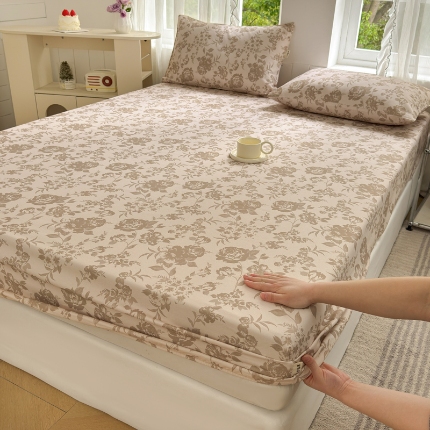 91家纺网 家纺一手货源 找家纺 （总）莱登卡奴 新款A类100%全棉老粗布单品系列-床笠