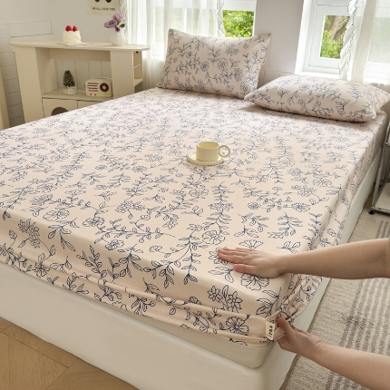 91家纺网 家纺一手货源 找家纺 （总）莱登卡奴 新款A类100%全棉老粗布单品系列-床笠