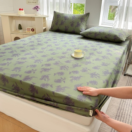 91家纺网 家纺一手货源 找家纺 （总）莱登卡奴 新款A类100%全棉老粗布单品系列-床笠