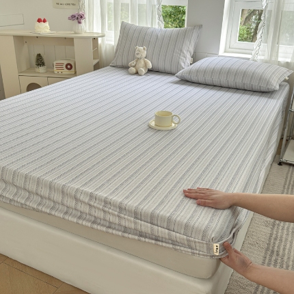 91家纺网 家纺一手货源 找家纺 （总）莱登卡奴 新款A类100%全棉老粗布单品系列-床笠